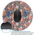 thumbnail image 4 of Disketp Foxes Small Mouse Pad 7.9x7.9 Inches,Washable Round Mousepad for Office Laptop Computer,Non-Slip Rubber Base Mouse Pads for Wireless Mouse, 4 of 8
