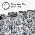 thumbnail image 6 of Tchckioa 52x63 Blackout Curtains for Bedroom,Privacy Protection Grommet Window Drapes,Set of 2,Flowers, 6 of 9