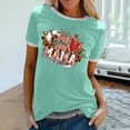 thumbnail image 2 of Elegante blusa de manga corta con cuello redondo y manga abullonada para mujer OAVQHLG3B Store  lin121212, 2 of 5