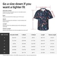 thumbnail image 4 of Picia Colorful Flowers Gentle Cotton Regular Fit Short Sleeve Casual Hawaiian Shirt for Men-Medium, 4 of 9