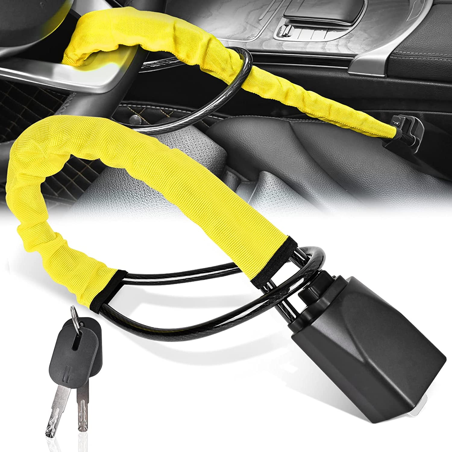 Steering Wheel Lock, Steering Wheel Lock AntiTheft Device with Key