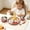Pink, variant on Lunxisen 1 Pcs Stainless Steel Suction Cup Fork And Spoon Set Toddler Self Feeding Utensils Non Silicone Suction Plate For Mealtime