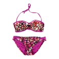 thumbnail image 1 of Bandeau de 2 piezas Becca con lengüeta lateral impresa para mujer morado pequeño, 1 of 2