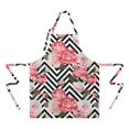 thumbnail image 2 of Pioneer Flower Floral Print Pattern Apron-Garden Aprons for Women with Pockets-Cotton Linen Waterproof Kitchen Cooking Gardening Aprons Adjustable for Kitchen,Cooking,BBQ and Salon 33x27 Inch, 2 of 7