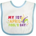 thumbnail image 3 of Inktastic My 1st April Fools Day with Jester Hat Boys or Girls Baby Bib, 3 of 4