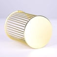 thumbnail image 4 of Portalápices de metal dorado para escritorio, vaso para brochas de maquillaje, portalápices, organizador de oficina y hogar, 4 of 5
