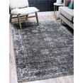 thumbnail image 1 of Unique Loom 3141327 2 ft. 2 in. x 3 ft. Casino Sofia Rectangular Rug, Dark Gray, 1 of 10