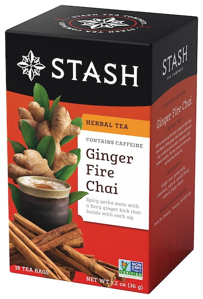 Stash Ginger Fire Chai Herbal Tea Bags, 18 Ct, 1.2 oz