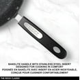 thumbnail image 3 of Starfrit The Rock 24 cm (9.5") Non-Stick Fry Pan, Durable Forged Aluminum, Oven Safe, PFOA Free, Easy to Clean, Black, 3 of 8