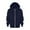 Dark Blue, variant on Hiijoy Big Girls Casual Hoodie Solid Color Full-Zip Hooded Jacket Kids Outerwear Coat