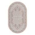 thumbnail image 3 of Unique Loom Whitney Collection Area Rug - Milano (3' x 5' 3" Oval Powder Pink/Blue), 3 of 7