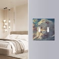 thumbnail image 2 of WOBOGO White Maned Lions 2-hole Switch Plates PC Flame Retardant Plastic Material Glossy Finish Smooth Touch 4.56x4.48x0.27in, 2 of 8