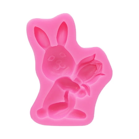 

Yoslce Silicone Molds Easter Fondant Molds Cute Bunny Pattern 3D Silicone Moulds Assorted Rabbit Carrots Flowers Resin Molds Easter Cupcake Cookie Baking Decorating Moulds For Spring