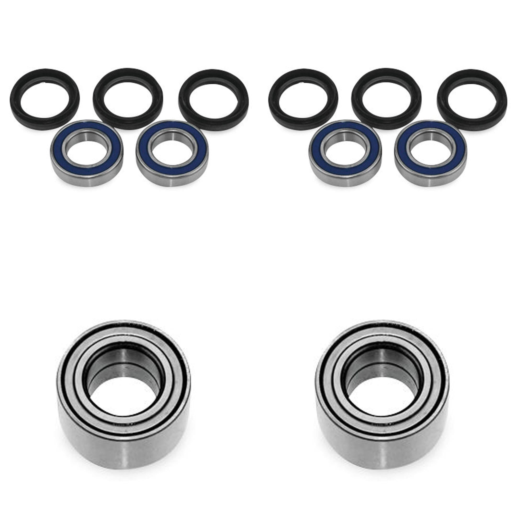 Both Yamaha YFM400 Big Bear IRS Front Wheel Bearing and Seal Kit 2007-2012