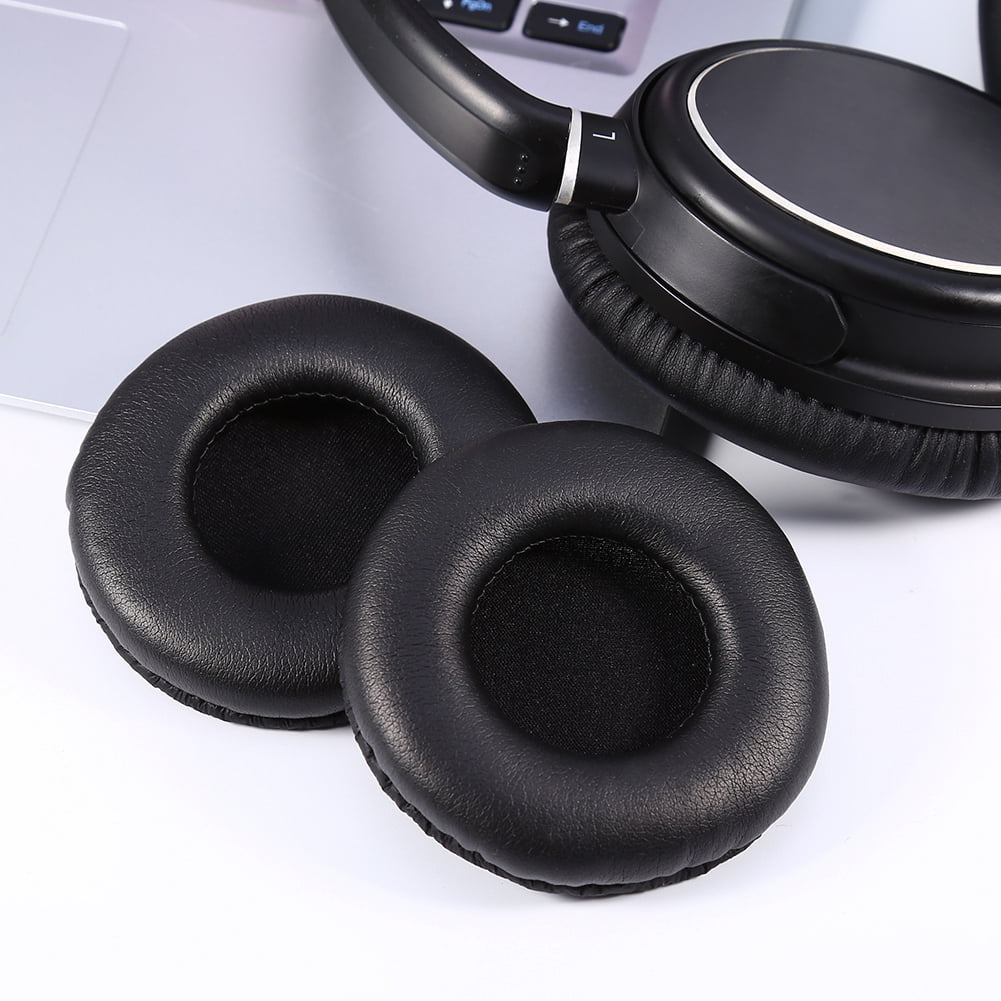 pour casque Sony MDR-RF865R MDR-RF865RK Coussinets ronds de remplacement en mousse éponge cuir PU ou en velours pour protège-oreille
