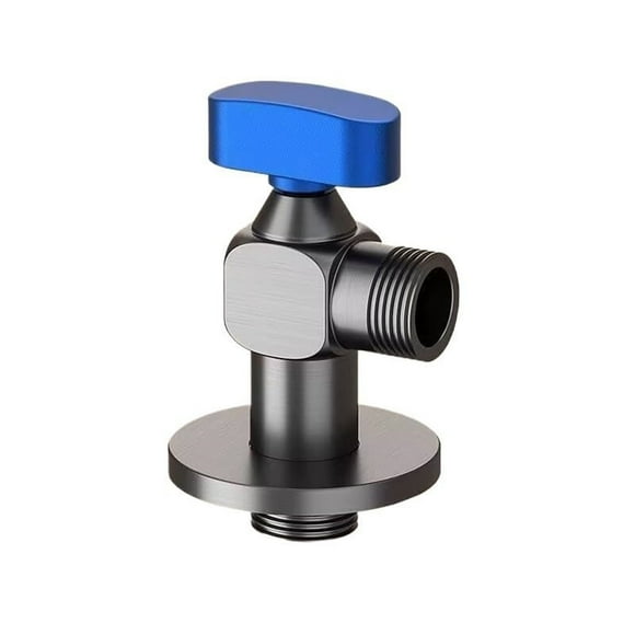 Tool Series Faucets 1/2 inch All Copper Core Full Open Large Flow Angle Hot and Cold Water Control Special Triangle for Water Heater (GY1)