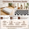 thumbnail image 5 of ZRSDIXK 8'x10' Area Rugs for Living Room, Large Shag Fluffy Rug Checkered Carpet, Black & White, 5 of 11