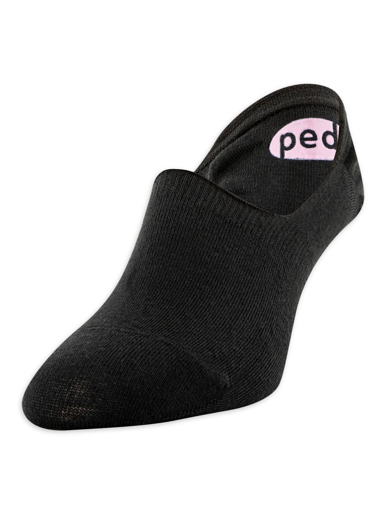 PEDS Women's High Cut Lightweight Liner Socks, 6 Pairs