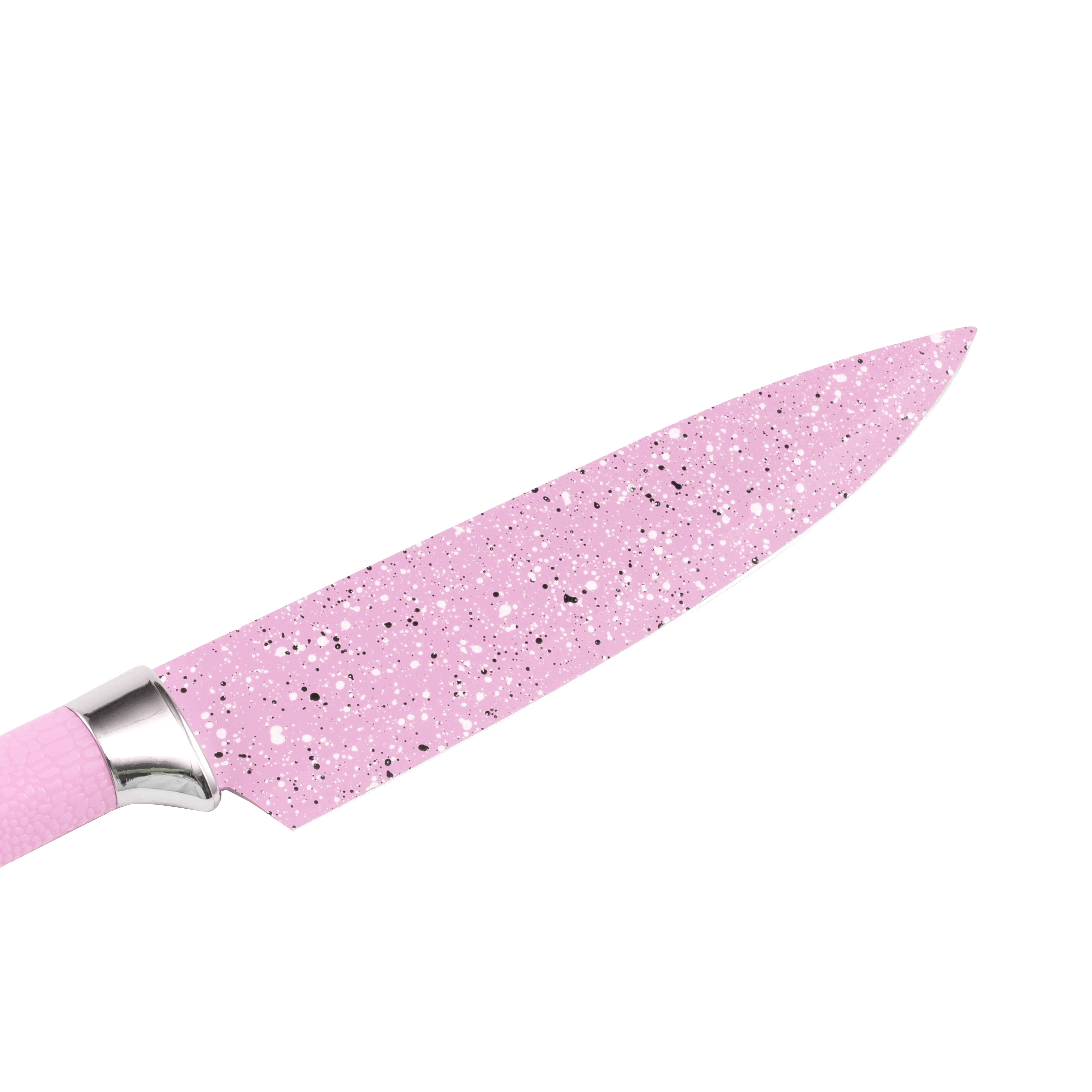 Bass Kitchen Knife Set Of 7 Piece - Pink
