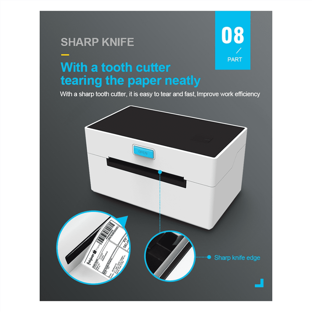 Thermal Label Printer for Shipping Label Maker Express Barcode Sticker USB Thermal Desktop Printer US PLUG