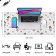 thumbnail image 5 of Long Mouse Pads for Desk,Ballet Princess Pattern Desk Mats on Top Of Desks, Desk Mouse Pad Extra Large with 3mm Non-Slip Base and Stitched Edge for Gaming,Office,Work,Home 35.4"x15.7", 5 of 6