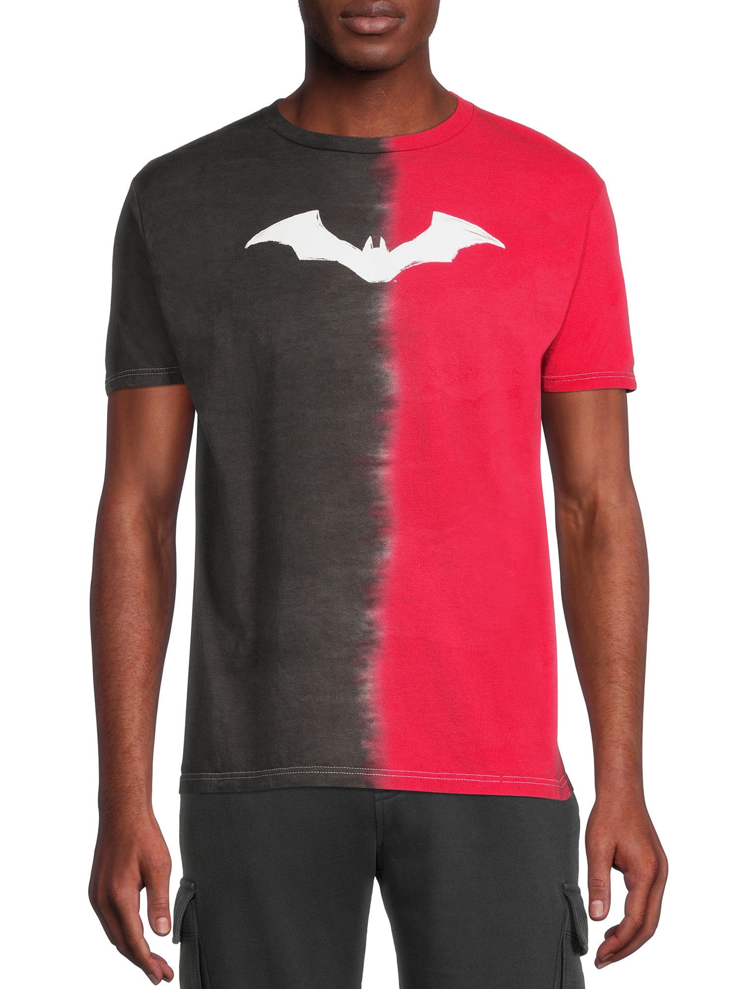 New DC COMICS Men BATMAN SUPERMAN Cotton Short Sleeve Shirt Small  Medium 3XL 
