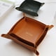 thumbnail image 2 of Caja de almacenamiento de llaves de entrada de sala de estar Caja de almacenamiento de cosméticos de escritorio de cuero Bandeja de estilo europeo para artículos diversos, 2 of 6