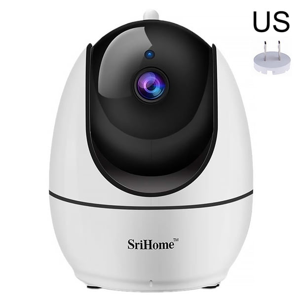 Srihome-SH026 Cámara Wifi Oficina en casa Vista nocturna por infrarrojos 1080P Cámara inalámbrica con lente de 2,0 megapíxeles, enchufe de EE. UU. Sweethay EL4478-01B