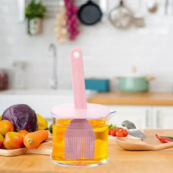 Uioepy Liquidation Oil Pot A Household Barbecue Grill Pan Oil Pot Oil Brush Dual Use Baking Brush Storage Kitchen Accessories Oil Bottle Kitchen Fat Bottle