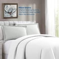 thumbnail image 2 of 600 Thread Count Egyptian Cotton 2-Piece Pillow Sham Set with Flanged Border, Euro Size (Non-Standard) (26" x 26") Silver Grey Stripe, 2 of 4