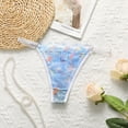 thumbnail image 3 of YDFCWXW Women's Thongs T Back Low Waist See Through Panties Seamless Floral Lace Briefs Thongs for Women BU1, XL, 3 of 3