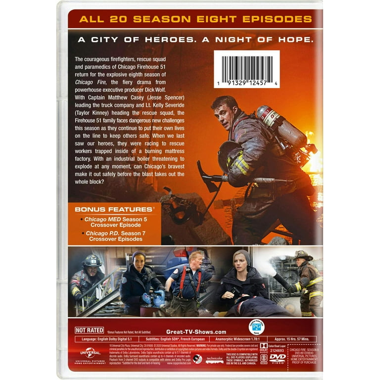 SDS Chicago Fire: Season Eight DVD, Firefighting drama, Rescue