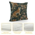 thumbnail image 4 of HENGT  Tiger and Peacock Throw Pillow Case Square Cozy Pillow Cover Home Decor for Living Room Sofa Car Cushion Cover, 4 of 5