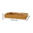 thumbnail image 3 of Rattan Serving Tray with Handles - Woven Wicker Bread Basket for Fruits, Vegetables & Snacks - Decorative Coffee Table Tray - Durable & Easy to Clean - for Home, Kitchen & Restaurant Use, 3 of 7