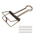thumbnail image 3 of Paper Clamps, 30Pcs Wire Binder Clips Simple Style 2 Inch Strong Clamping  For Tickets Black,Bronze,Purple Bronze, 3 of 8