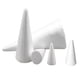 thumbnail image 1 of Conos de espuma de poliestireno 5x formas de cono blanco Sunnimix, 1 of 2
