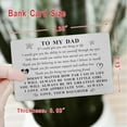 thumbnail image 2 of Dad Christmas Card Gifts from Daughter, Happy Birthday Daddy Wallet Card, Personalized Meaningful Thank You Dad Gift for Men, I Love My Father Wedding Anniversary Present, 2 of 6