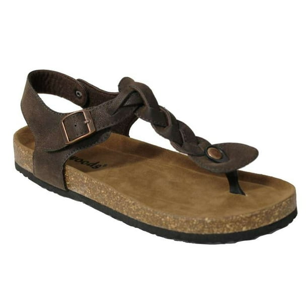 Outwoods - Outwoods Women's Bork 54 Braid Thong Buckle Sandal (Brown ...