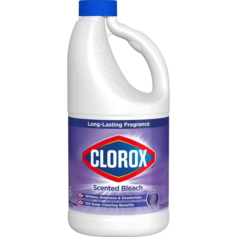 Clorox Liquid Bleach, Lavender Scent, 64 oz Bottle