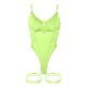 thumbnail image 4 of Gibobby Conjunto de lencería de encaje Lencería sexy babydoll para mujer, camisón halter, babydoll para mujer, lencería sexy para sexo(Verde, M), 4 of 5