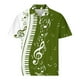 thumbnail image 3 of Camisas de Manga Larga para Hombres Impresos Girar Hacia Abajo Botones de Cuello Lateral Dividido, Casual Blusa de Manga Corta, 3 of 5