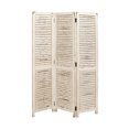 thumbnail image 2 of Simple And Rustic Wood 3 Panel White Screen, 2 of 2