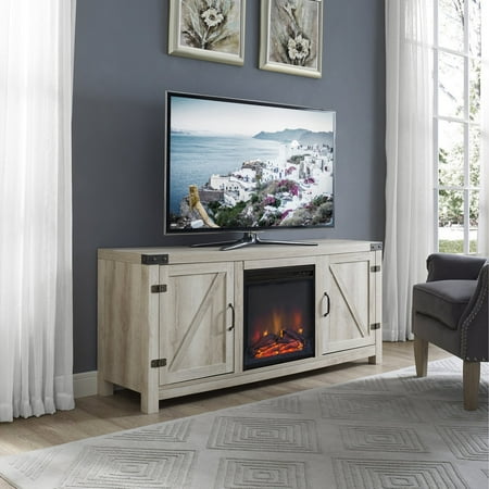 Walker Edison Barn Door Fireplace Tv Stand Walmart Com