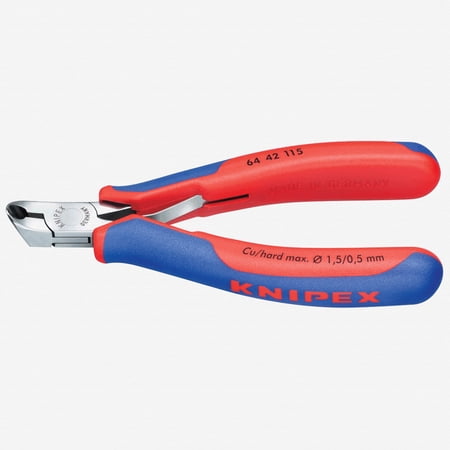 UPC: 0843221012939 | Knipex Electronics Oblique 27 Degree End Cutting Nippers w/ Small Bevel – MultiGrip