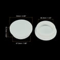 thumbnail image 3 of Uxcell Silicone Rubber Hole Plug White Stopper for 46-47mm Hole 2 Pack, 3 of 5