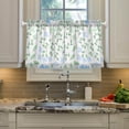 thumbnail image 5 of Leaves Pattern Kitchen Curtains 2 Panels UV Protected Tier Curtains, Half Window Curtains Kitchen Tiers for Guest Room Bathroom Sink Laundry Room Basement,36 x 27 Inch, 5 of 7