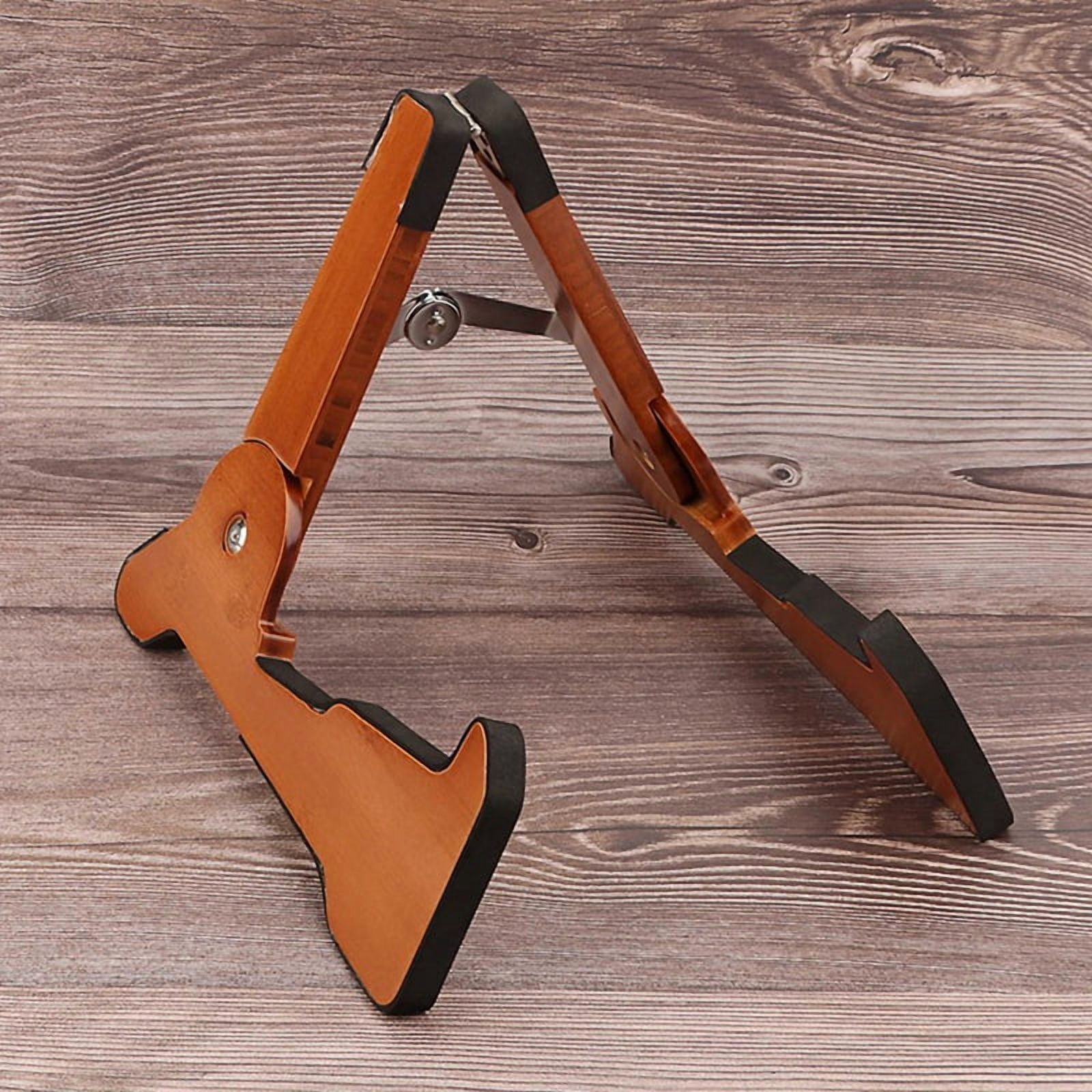 Folding Wooden Guitar Stand Holder Support Fit for Electric Guitar Acoustic Guitar Ukulele