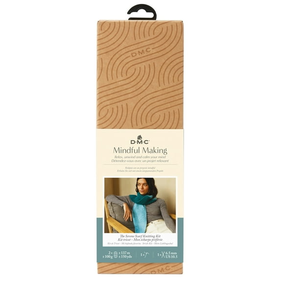 DMC Mindful Making Knit Kit-Serene Scarf
