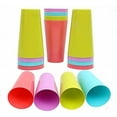 thumbnail image 2 of Reusable Colorful Drinkware Tumblers,12 Pcs Lightweight Plastic Cups,Stacking Water Glasses Cups,Unbreakable Cold Drink Cups Set,Summer Tumblers for Party,Kitchen,Home,Office,Outdoor (500ML), 2 of 7
