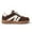 Dark Brown, variant on Womens Classic Retro Gum Sole Fashion Sneakers Genuine Leather Anti Slip Casual Shoes,Mint&Red